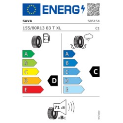 155 / 80 R 13 83T  SAVA - Modello: Effecta+