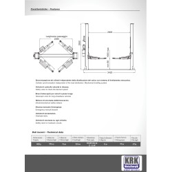 Ponte Sollevatore Idraulico per Auto 2 Colonne 4000 Kg