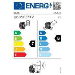 205/55R16 91V SAVA - INTENSA HP2