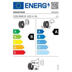 Pneumatico Auto 235/50R19 103V Goodyear - Efficient Grip 2