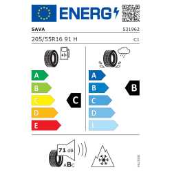 205/55R16 91H SAVA - Eskimo Hp2