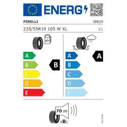 Pneumatico Auto 235/55R19 105W Pirelli - Powergy