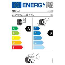 Pneumatico Auto 315/40R21 115Y Pirelli Zero AS