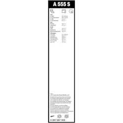 Tergicristalli Aerotwin A555S, Lunghezza 600Mm/400Mm, Set parabrezza nero (per Audi, Seat, Skoda e Volkswagen)