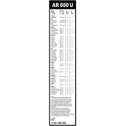 copy of Bosch Automotive Tergicristalli Aerotwin A555S, Lunghezza 600Mm/400Mm.