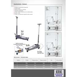 Sollevatore Idraulico a Carrello 3000 Kg - KRK