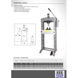 Pressa Idraulica Per Officina 15 Tons - KRK