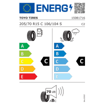 205/70R15 C 106/104S Toyo - Nano Energy Van