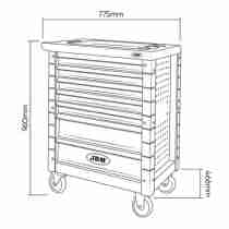 Carrello Portautensili Con Attrezzi N. 07 Cassetti