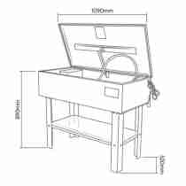 copy of Tavolo da Officina Con N. 03 Cassetti e Armadio